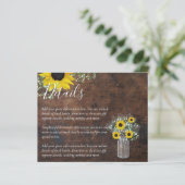 Details BUDGET Rustige Sunflower Wedding Enclosure (Staand voorkant)
