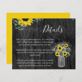Details BUDGET Rustige Sunflower Wedding Enclosure