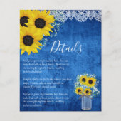 Details BUDGET Rustige Sunflower Wedding Enclosure (Voorkant)