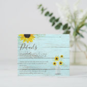 Details BUDGET Rustige Sunflower Wedding Enclosure (Staand voorkant)