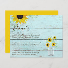 Details BUDGET Rustige Sunflower Wedding Enclosure