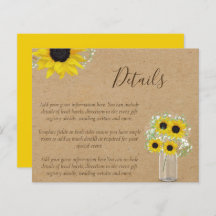 Details BUDGET Rustige Sunflower Wedding Enclosure