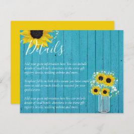 Details BUDGET Rustige Sunflower Wedding Enclosure