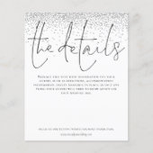 Details budgetbruiloft Silver Glitter Enclosure (Voorkant)