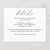 Details budgetkalligrafie zwart-wit flyer (Voorkant)