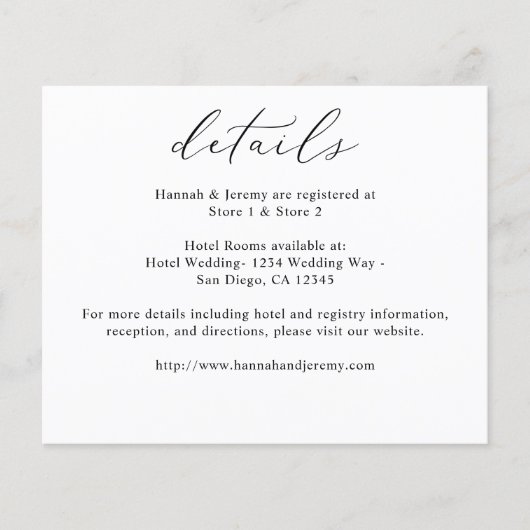 Details budgetkalligrafie zwart-wit flyer (Voorkant)