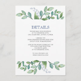 Details Card Greenery Suite Informatiekaartje