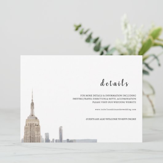  Details Card - NYC Kaart (Staand voorkant)