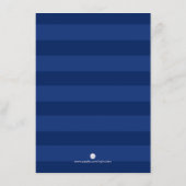 Details Card Sunflower en Navy Blue Invite Set Informatiekaartje (Achterkant)