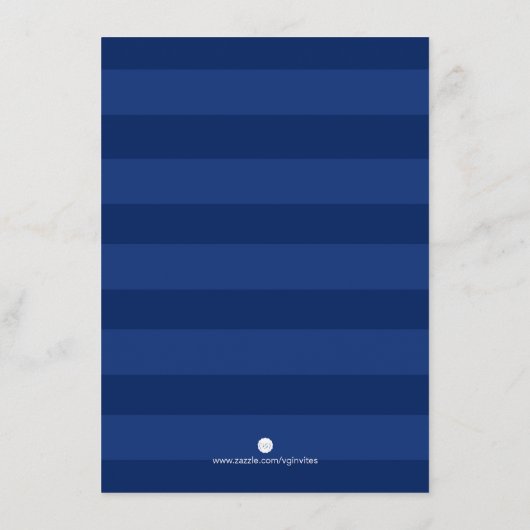 Details Card Sunflower en Navy Blue Invite Set Informatiekaartje (Achterkant)