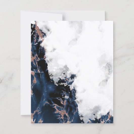 Details Dana-Navy Blue Roos Gold Waterverf Geode (Achterkant)