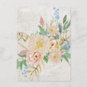 Details Eenvoudig Modern Foliage  Bloemen Informatiekaartje (Achterkant)