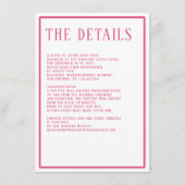 Details Eenvoudig Modern Vetgedrukte Kleur Hexagon Informatiekaartje (Voorkant)