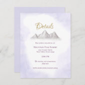 Details en informatie over het huwelijk van Mounta Informatiekaartje (Voorkant / Achterkant)