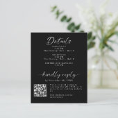 Details en RSVP Minimal Wedding (Staand voorkant)