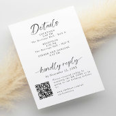 Details en RSVP Minimal Wedding