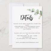 Details en uitnodiging over de bruiloft van eucaly (Achterkant)