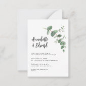 details en uitnodiging over het huwelijk (Voorkant)