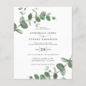 details en uitnodiging over het huwelijk flyer (Voorkant)