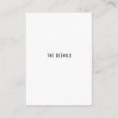 Details feest receptie ingesloten kaart (Achterkant)