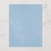 Details Floral Monogram Crest Wedding Guest Informatiekaartje (Achterkant)