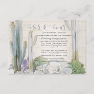 Details Gebeurtenissen Richting woestijncactus Suc Informatiekaartje