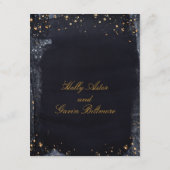 Details Gold Sterrennacht Wedding Informatiekaartje (Achterkant)