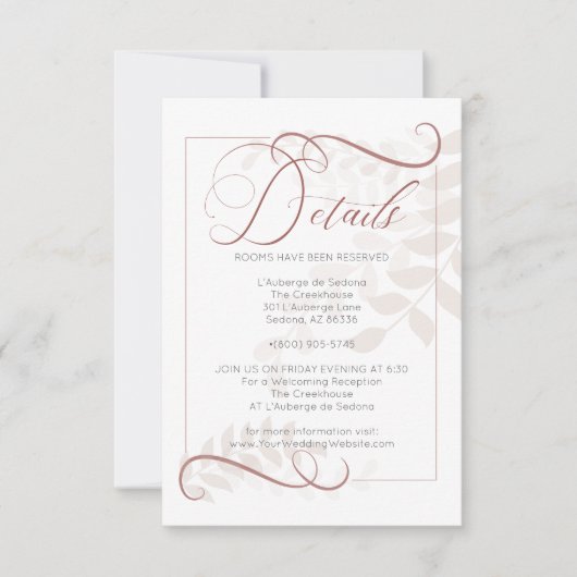 DETAILS | Grappig Bord Mocha Laat Spice Accent Kaart (Voorkant)