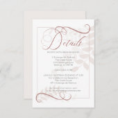 DETAILS | Grappig Bord Mocha Laat Spice Accent Kaart (Voorkant / Achterkant)