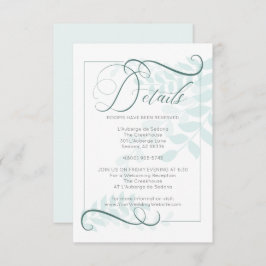 DETAILS | Grappige Mint laat Jade Green accenten a Kaart