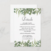 Details groene olievlek informatiekaartje (Voorkant / Achterkant)