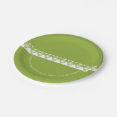 Details hartpatroon rondom papieren bordje (Gekanteld)