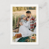 Details Heart QR Code RSVP Wedding  Enclosure Card Informatiekaartje (Achterkant)