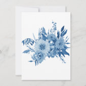 Details Hotel Accommodations Blue in White Floral Kaart (Achterkant)