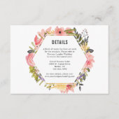 Details/informatie over het Lijst van Floral Informatiekaartje (Voorkant)