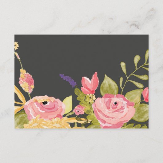 Details/informatie over het Lijst van Floral Informatiekaartje (Achterkant)