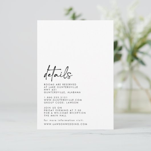 Details kaart (Staand voorkant)