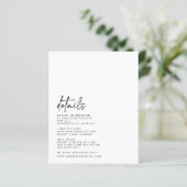 Details-kaart (Staand voorkant)