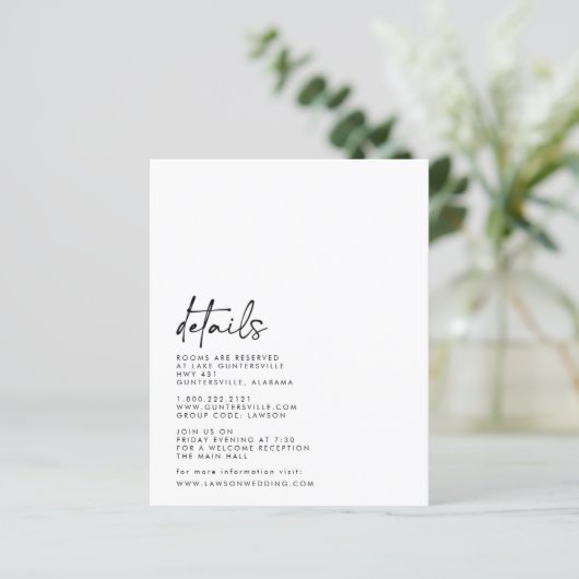 Details-kaart (Staand voorkant)