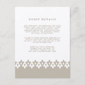 Details Kaart Arabesque Wedding Guest | Champagne (Voorkant)