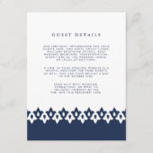 Details Kaart Arabesque Wedding Guest | marine (Voorkant)