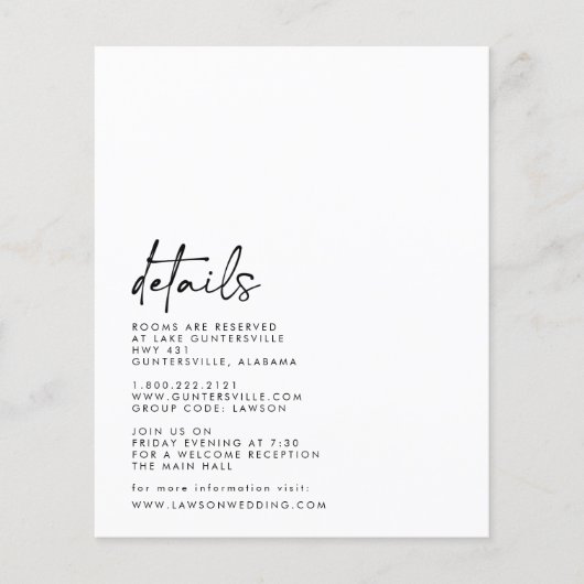 Details-kaart Flyer (Voorkant)