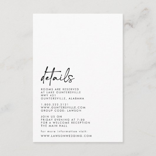 Details-kaart Informatiekaartje (Voorkant)