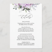 Details Kaart Lilacs Greenery Script Info (Voorkant)