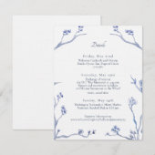 Details kaart voor Holly en James DC bruiloft (Voorkant / Achterkant)