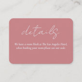 Details kaart voor liefdesverhaal bruiloft (Voorkant)