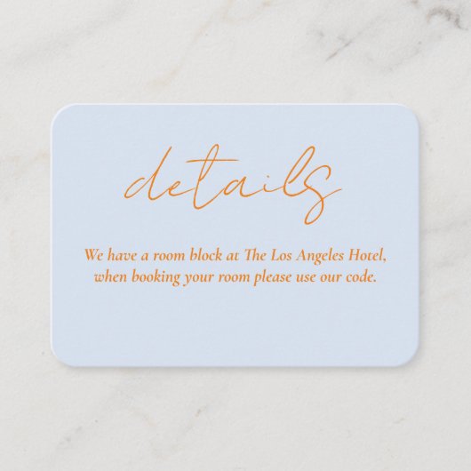 Details kaart voor liefdesverhaal bruiloft (Voorkant)