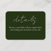 Details kaart voor liefdesverhaal bruiloft (Voorkant)