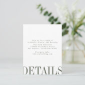 Details kaart voor redactionele stijl (Staand voorkant)