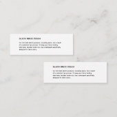 Details kledingzorg Label invoegen (Voorkant / Achterkant)